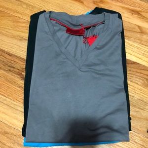Hugo boss v neck t shirt Hugo red slim fit gray